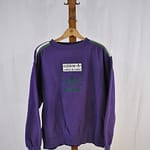 Purple Vintage Adidas Logo Crewneck (XL)